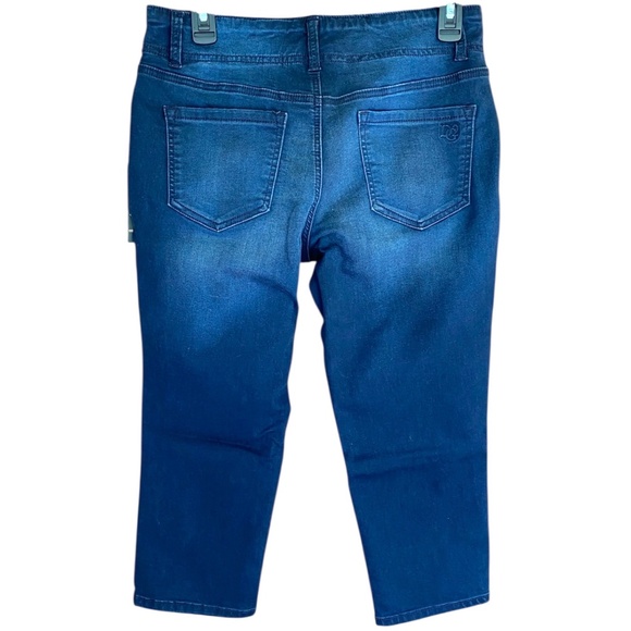 DG2 By Diane Gilman - Pull on Stretch Jeans - Crop Length - Petite Medium- NEW - Picture 6 of 7